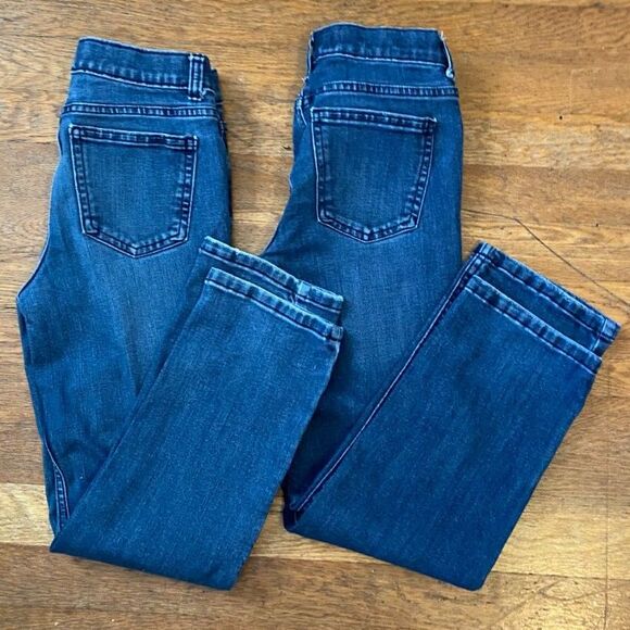 Wonder Nation Lot of 2 Straight Dark Wash Jeans Boys Size 10 - Picture 1 of 7